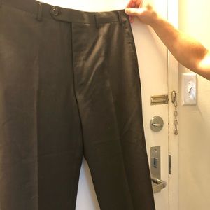 Men’s brown dress pants.